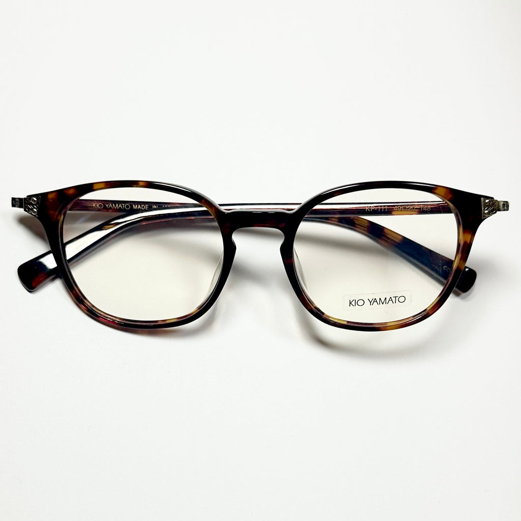 KIO YAMATO KP-111 col 01 Eyeglasses Frames in Tortoise - Authentic New