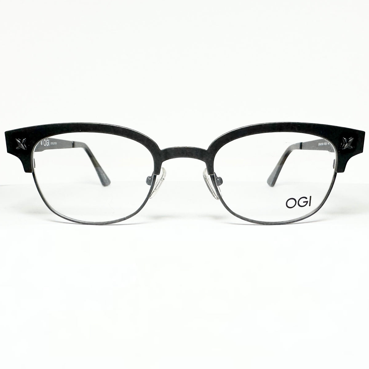 OGI 3500 1396 Unisex Eyeglasses Frames in Distressed Black - Authentic New