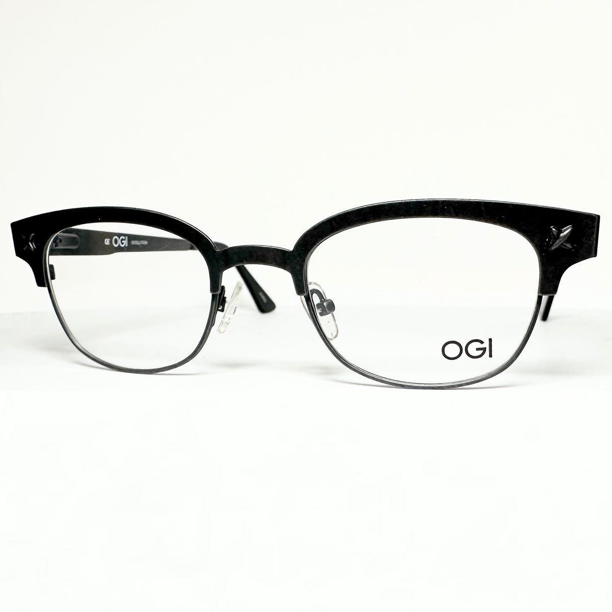 OGI 3500 1396 Unisex Eyeglasses Frames in Distressed Black - Authentic New