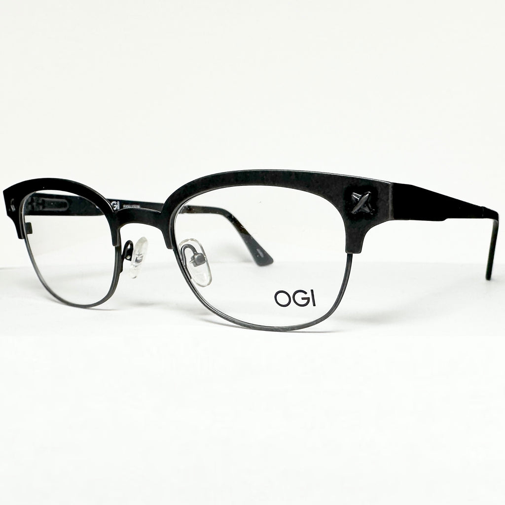 OGI 3500 1396 Unisex Eyeglasses Frames in Distressed Black - Authentic New