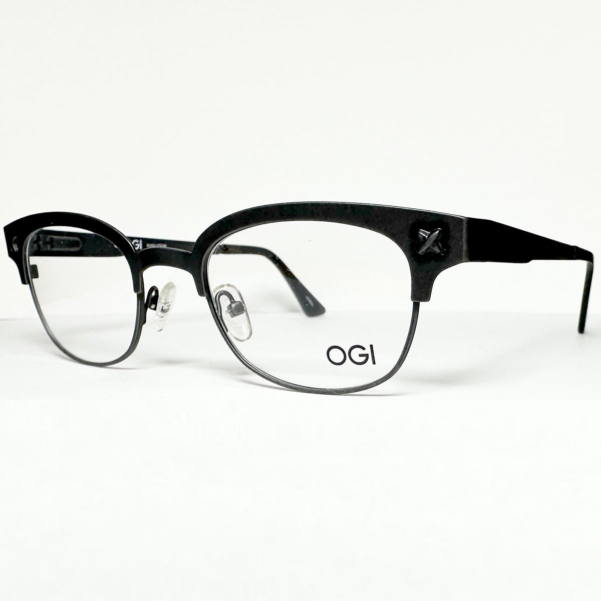 OGI 3500 1396 Unisex Eyeglasses Frames in Distressed Black - Authentic New