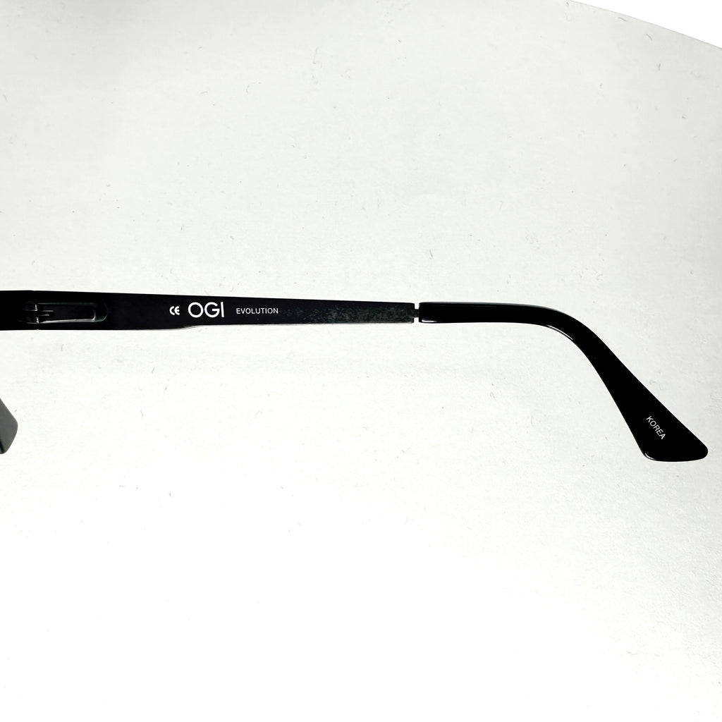 OGI 3500 1396 Unisex Eyeglasses Frames in Distressed Black - Authentic New