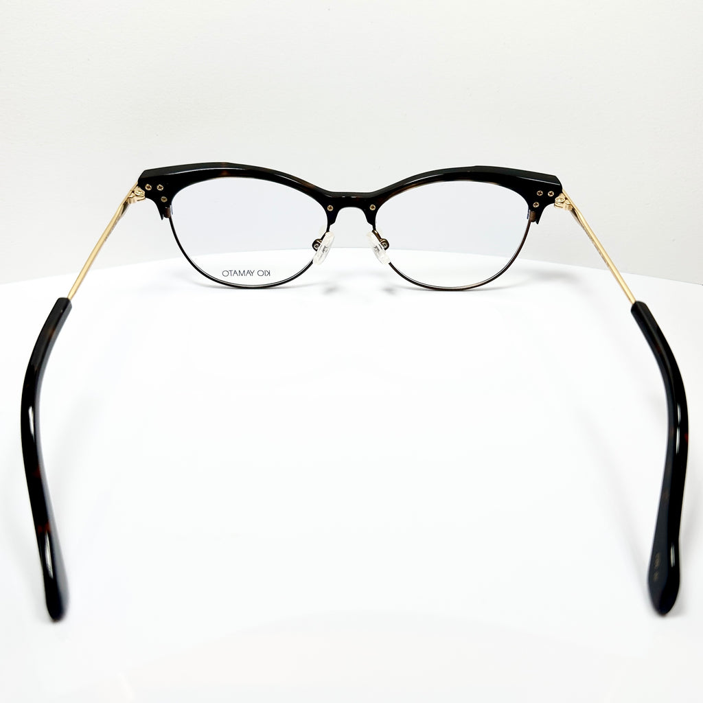 KIO YAMATO KP-201U col.02 Eyeglasses Frames in Tortoise/Gold Authentic New