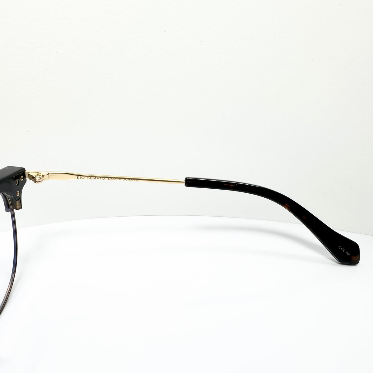 KIO YAMATO KP-201U col.02 Eyeglasses Frames in Tortoise/Gold Authentic New