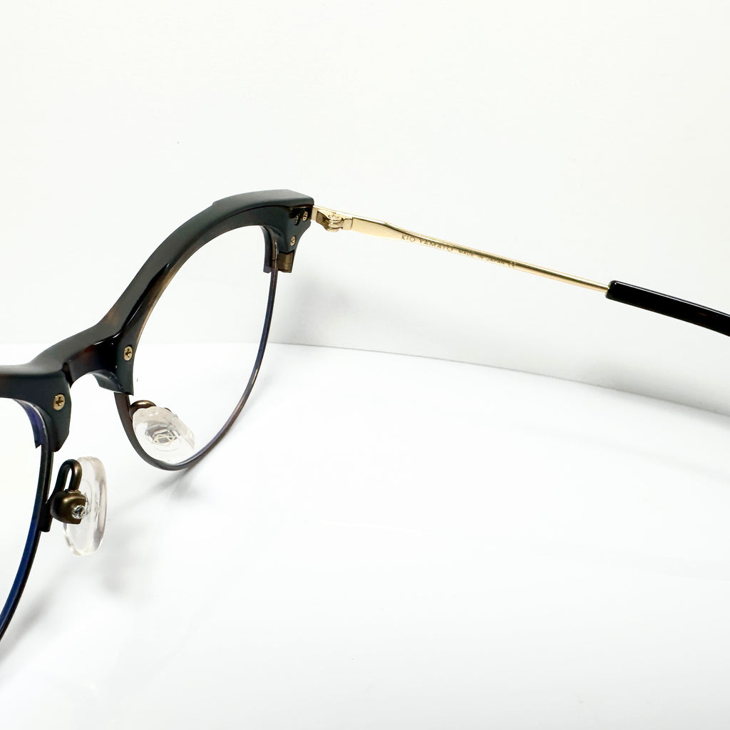 KIO YAMATO KP-201U col.02 Eyeglasses Frames in Tortoise/Gold Authentic New
