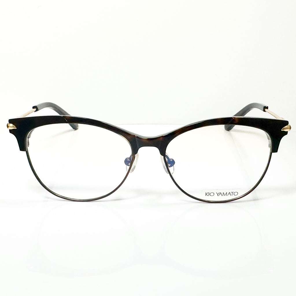 KIO YAMATO KP-201U col.02 Eyeglasses Frames in Tortoise/Gold Authentic New