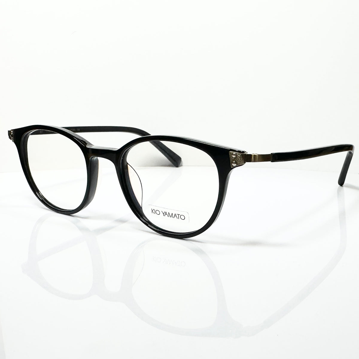 KIO YAMATO KP-110 col 03 Unisex Eyeglasses Frames in Black - Authentic New