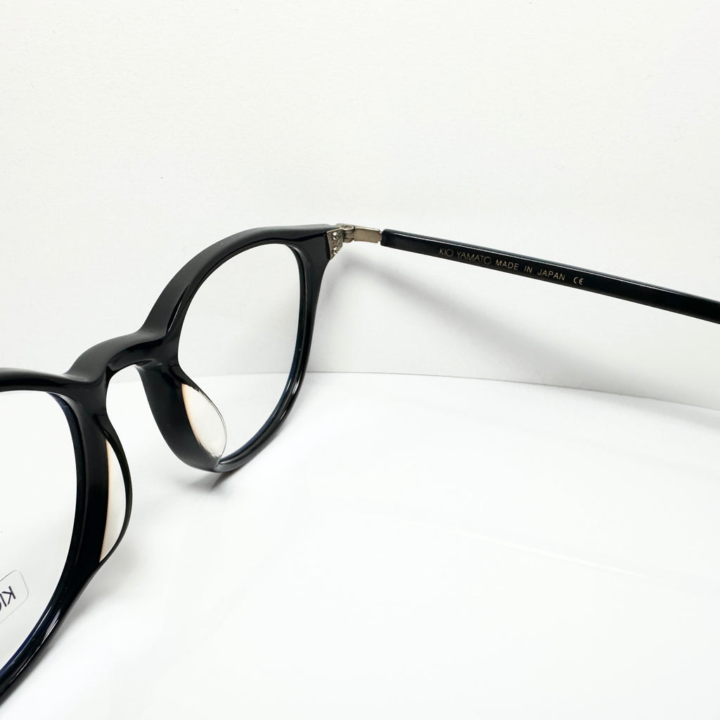 KIO YAMATO KP-110 col 03 Unisex Eyeglasses Frames in Black - Authentic New