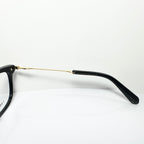 KIO YAMATO KP-185U col 01 Eyeglasses Frames in Black/Gold - Authentic New