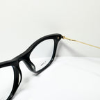 KIO YAMATO KP-185U col 01 Eyeglasses Frames in Black/Gold - Authentic New