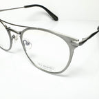 KIO YAMATO KT-450U col.01 Eyeglasses Frames in Shiny Silver -  Authentic New