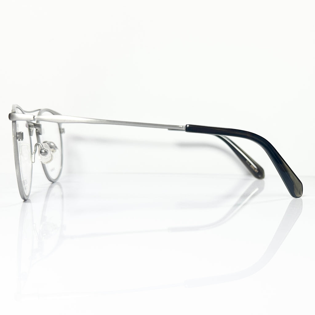 KIO YAMATO KT-450U col.01 Eyeglasses Frames in Shiny Silver -  Authentic New