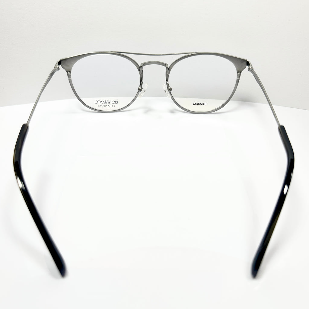 KIO YAMATO KT-450U col.01 Eyeglasses Frames in Shiny Silver -  Authentic New