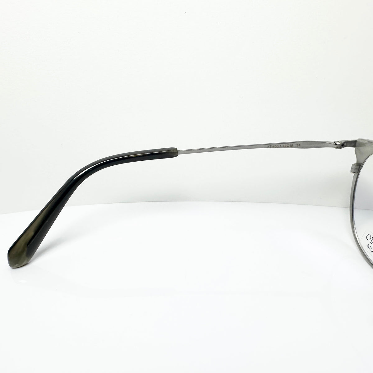 KIO YAMATO KT-450U col.01 Eyeglasses Frames in Shiny Silver -  Authentic New