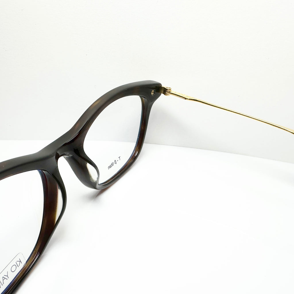 KIO YAMATO KP-185U col 02 Eyeglasses Frames in Tortoise/Gold - Authentic New