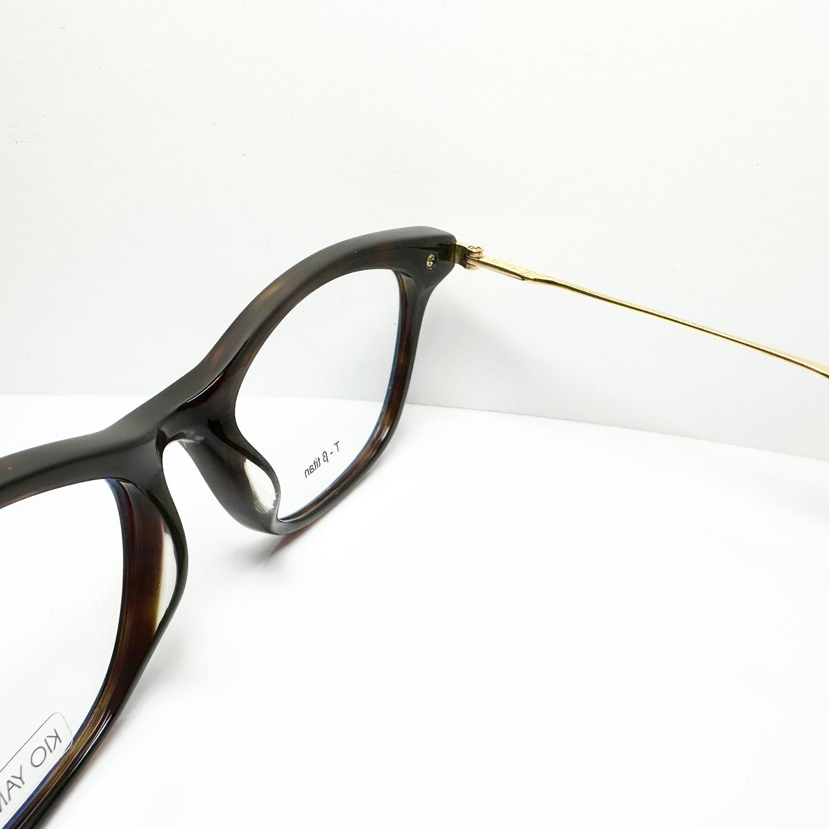KIO YAMATO KP-185U col 02 Eyeglasses Frames in Tortoise/Gold - Authentic New