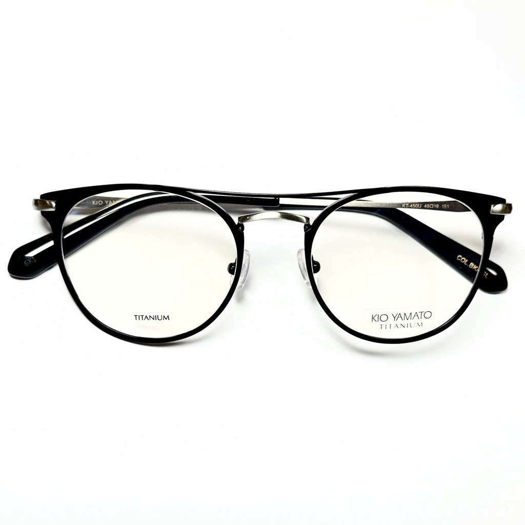 KIO YAMATO KT-450U Black Eyeglasses Frames -  Authentic New