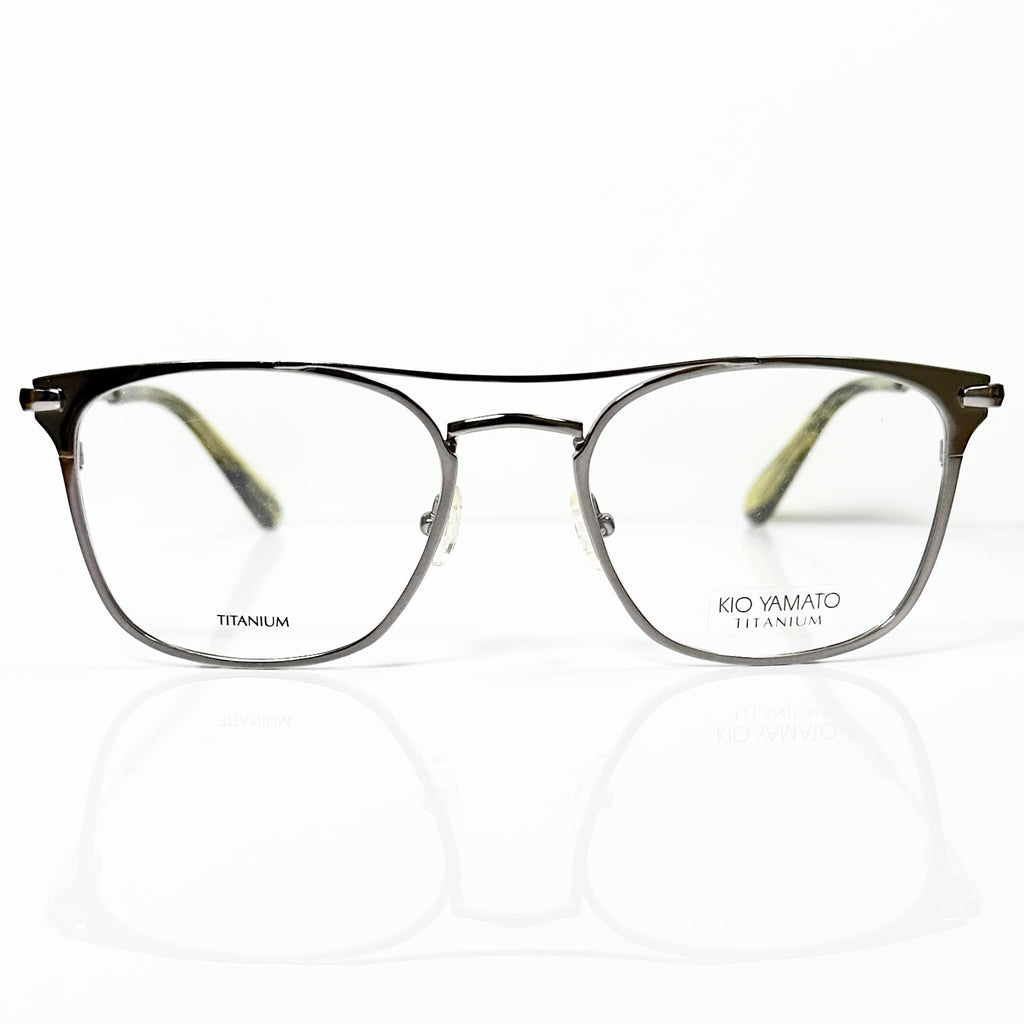 KIO YAMATO KT-462U col.03 Eyeglasses Frames in Shiny Silver -  Authentic New