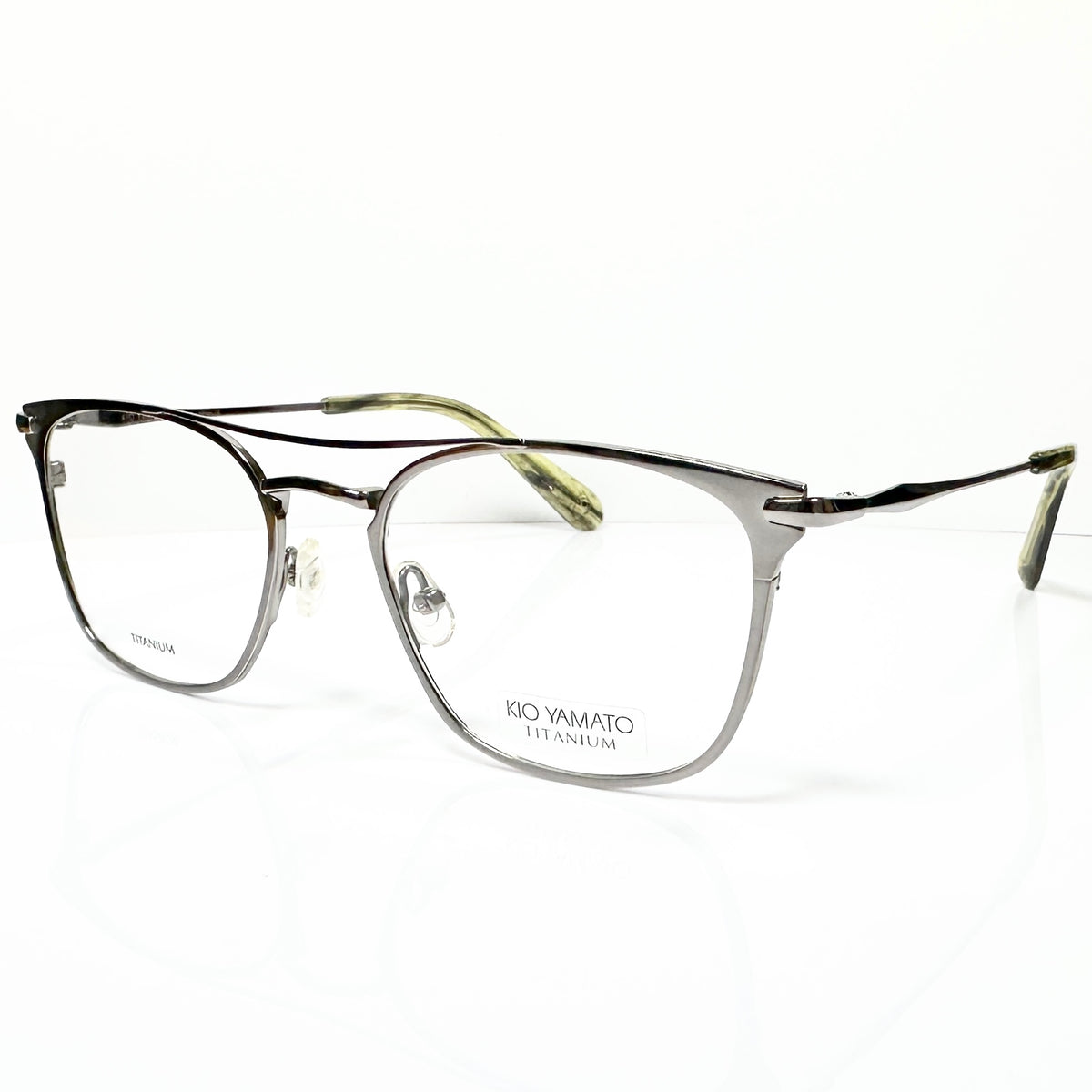 KIO YAMATO KT-462U col.03 Eyeglasses Frames in Shiny Silver -  Authentic New