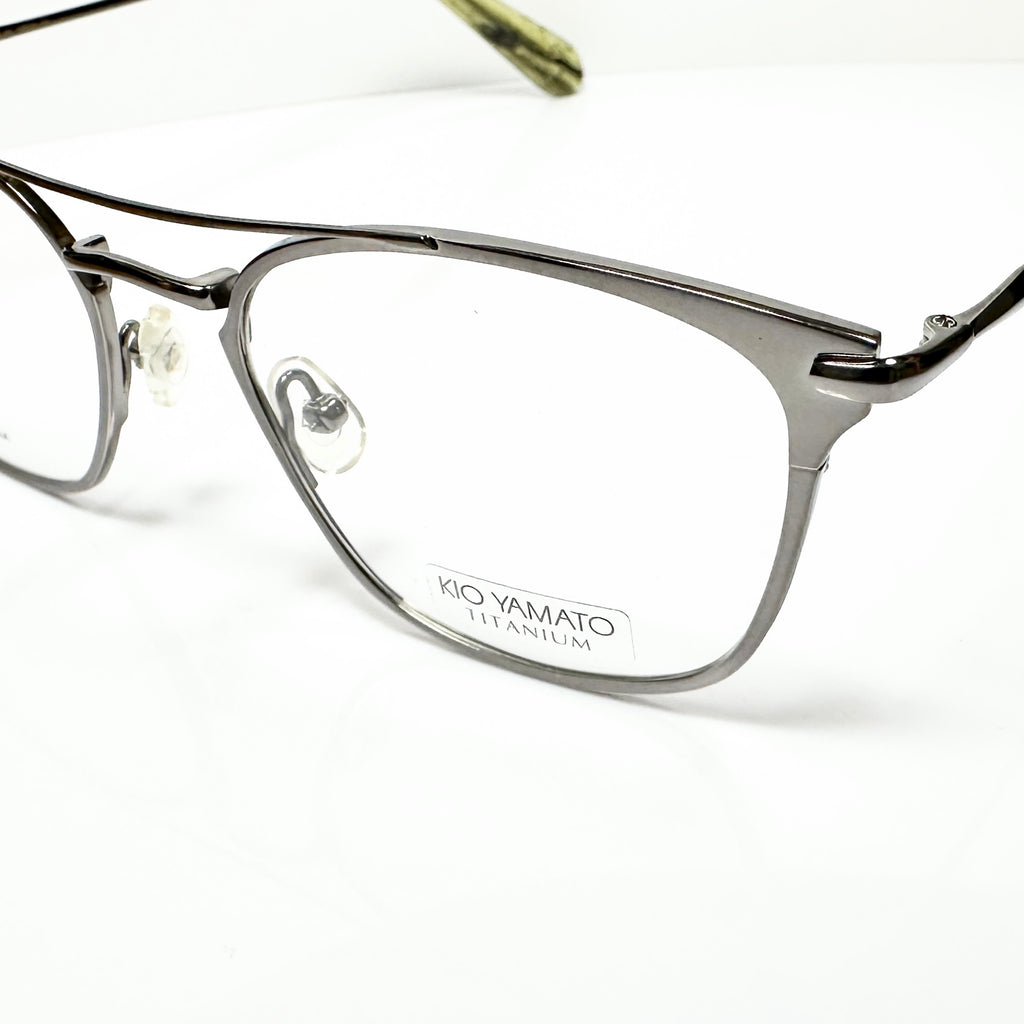 KIO YAMATO KT-462U col.03 Eyeglasses Frames in Shiny Silver -  Authentic New
