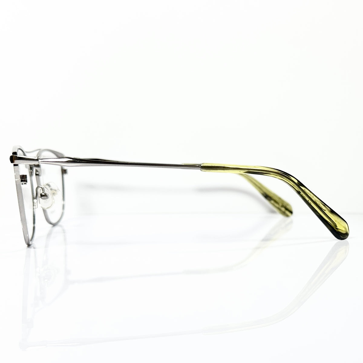 KIO YAMATO KT-462U col.03 Eyeglasses Frames in Shiny Silver -  Authentic New