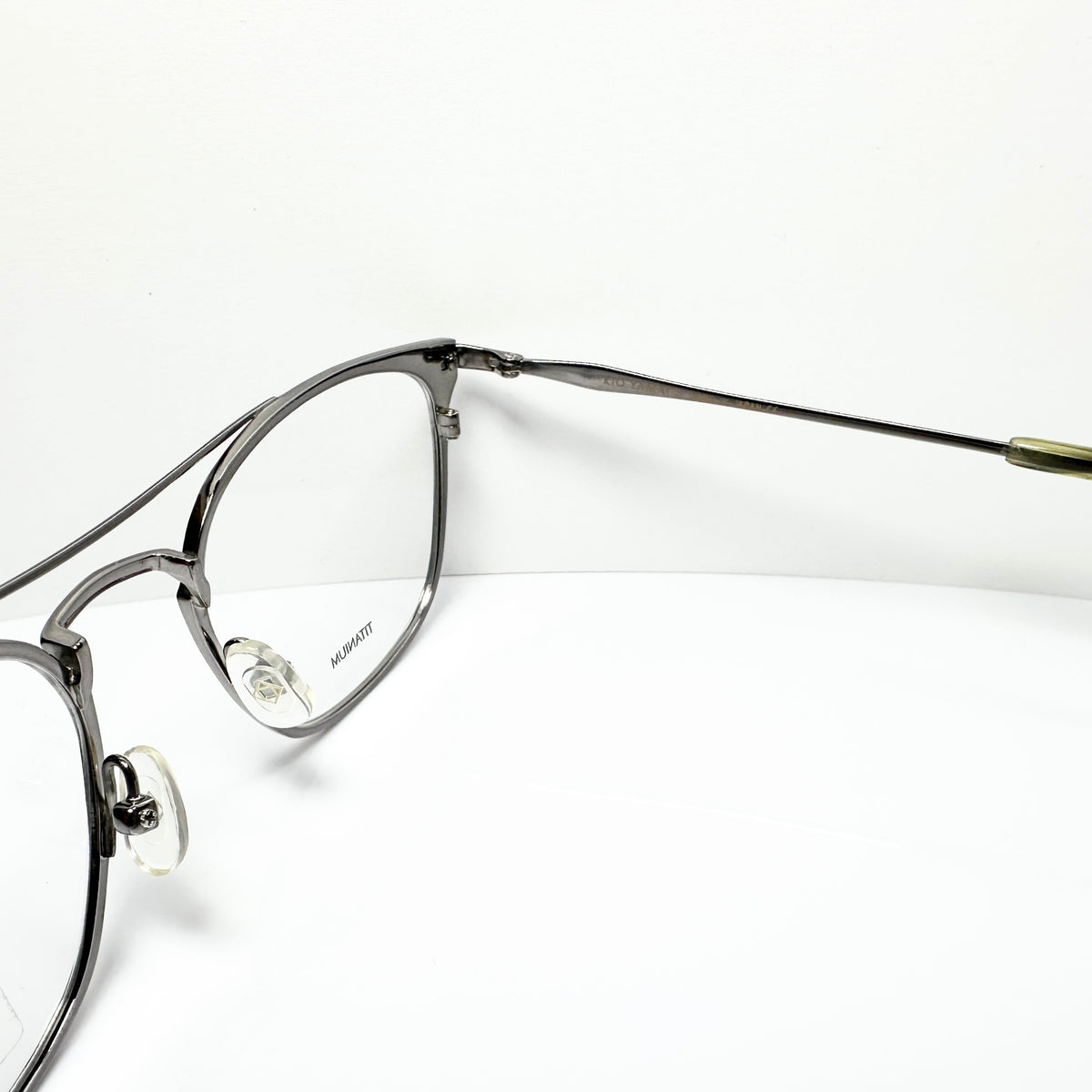 KIO YAMATO KT-462U col.03 Eyeglasses Frames in Shiny Silver -  Authentic New
