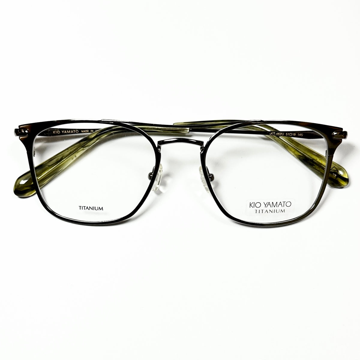 KIO YAMATO KT-462U col.03 Eyeglasses Frames in Shiny Silver -  Authentic New