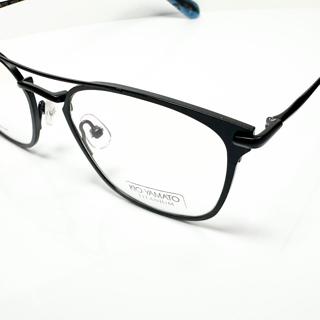 KIO YAMATO KT-462U col.04 Eyeglasses Frames in Matt Black -  Authentic New