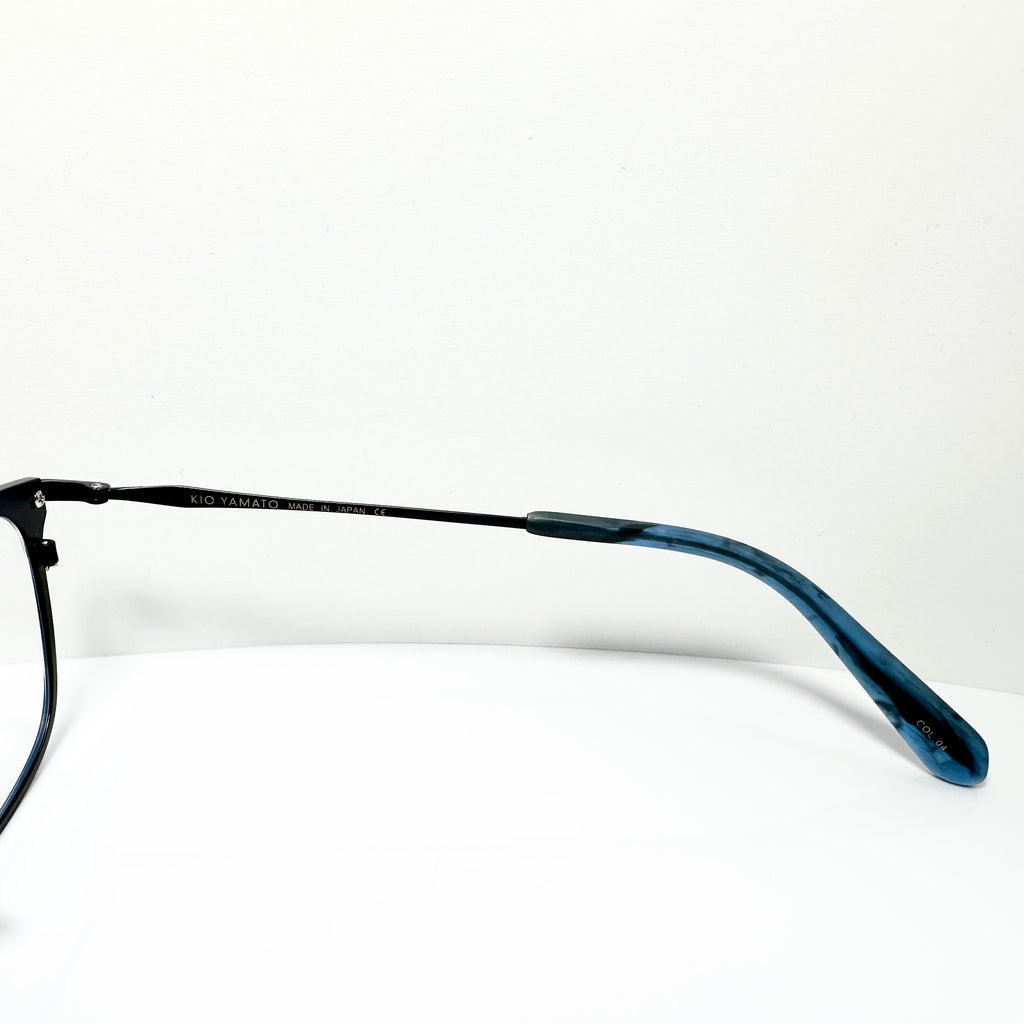 KIO YAMATO KT-462U col.04 Eyeglasses Frames in Matt Black -  Authentic New