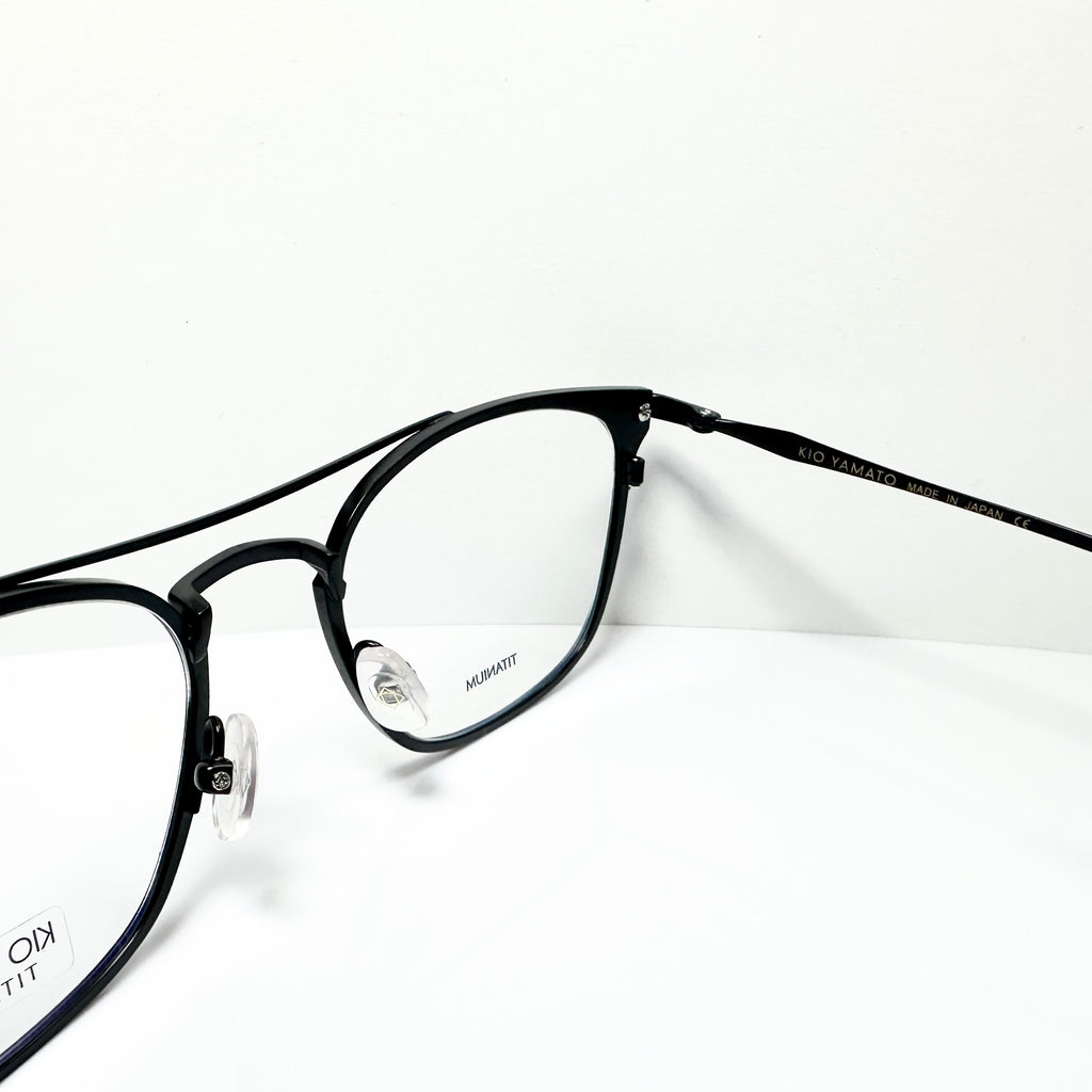 KIO YAMATO KT-462U col.04 Eyeglasses Frames in Matt Black -  Authentic New