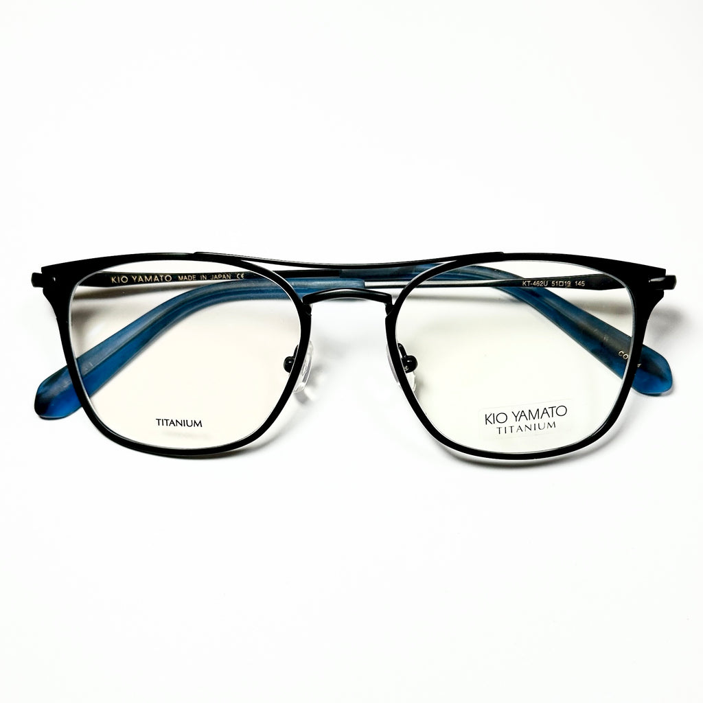 KIO YAMATO KT-462U col.04 Eyeglasses Frames in Matt Black -  Authentic New