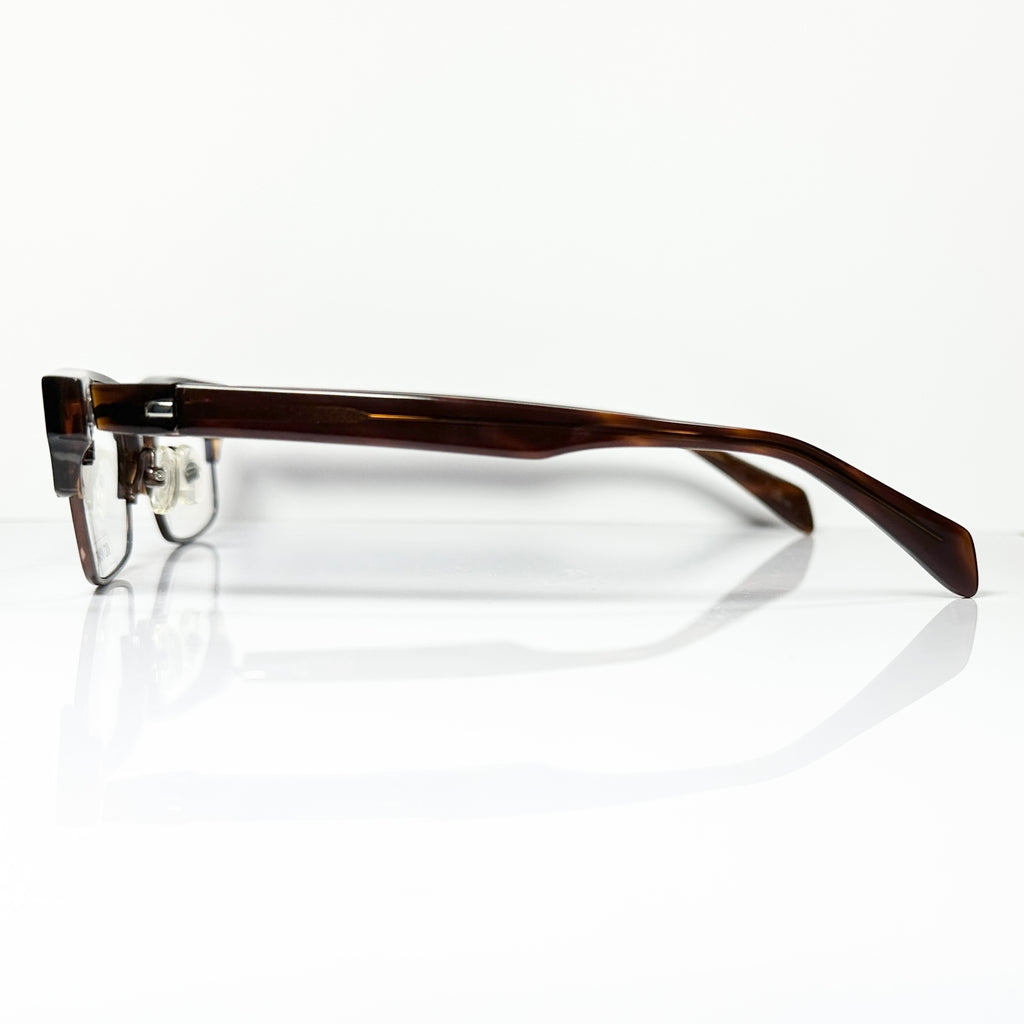 KIO YAMATO KP-161U col.02 Men's Eyeglasses Frames in Coffee - Authentic New
