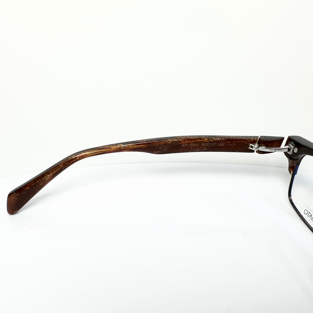 KIO YAMATO KP-161U col.02 Men's Eyeglasses Frames in Coffee - Authentic New