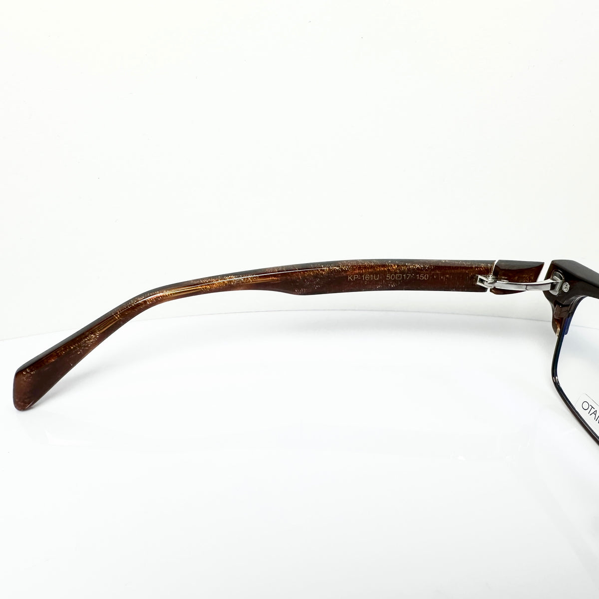 KIO YAMATO KP-161U col.02 Men's Eyeglasses Frames in Coffee - Authentic New