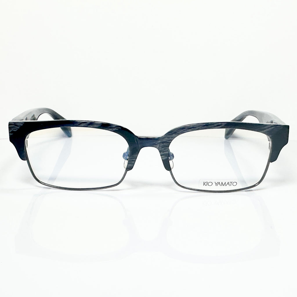 KIO YAMATO KP-161U col.04 Men's Eyeglasses Frames in Dark Blue - Authentic New