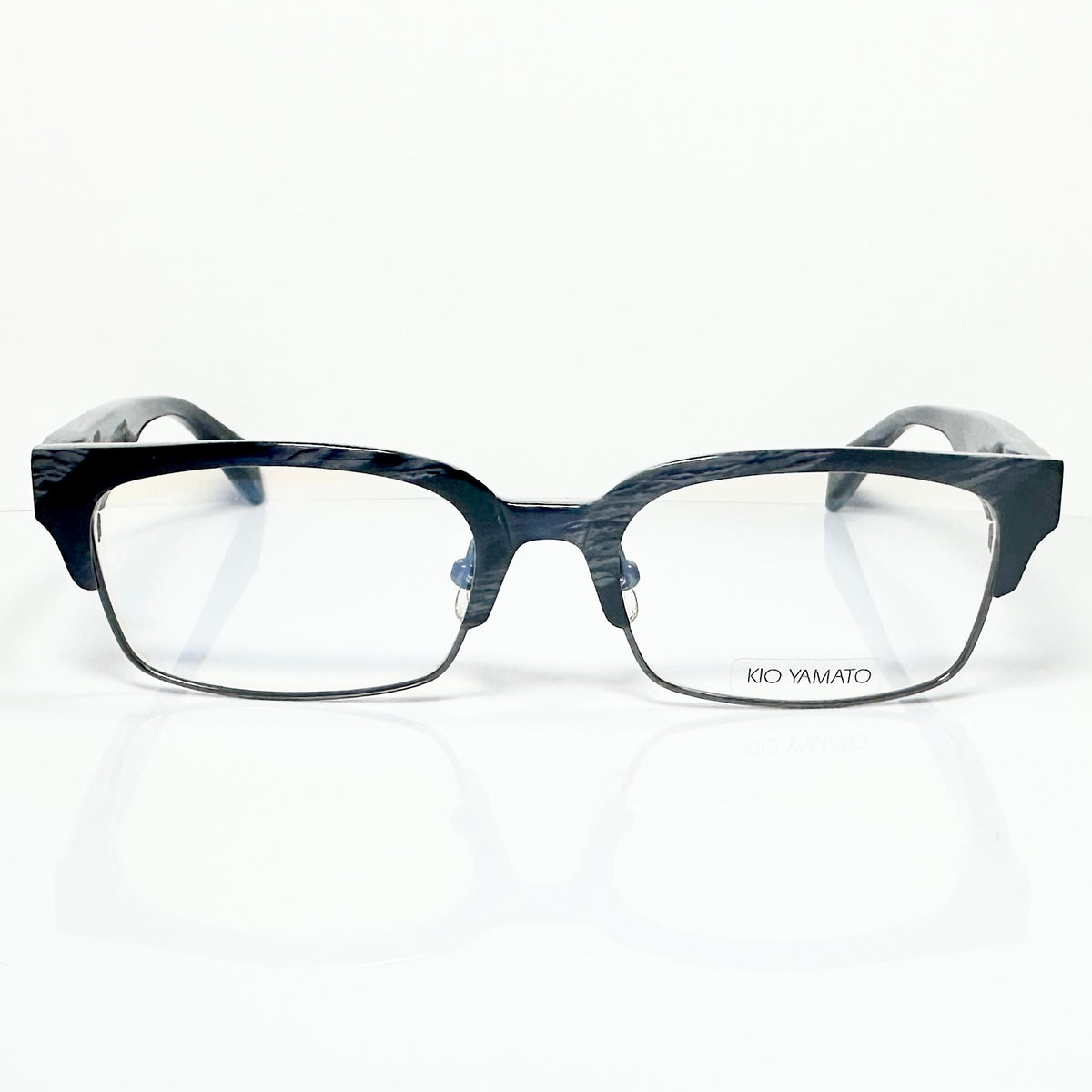 KIO YAMATO KP-161U col.04 Men's Eyeglasses Frames in Dark Blue - Authentic New