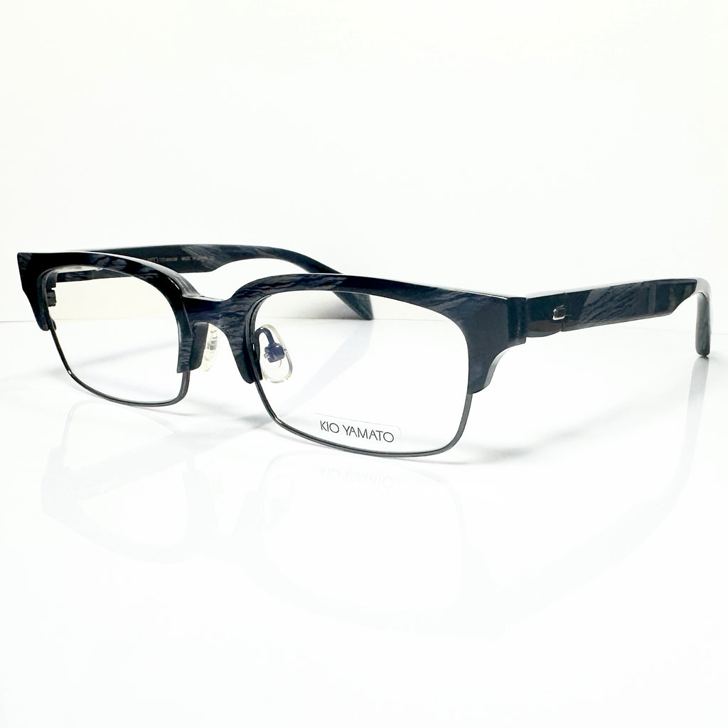 KIO YAMATO KP-161U col.04 Men's Eyeglasses Frames in Dark Blue - Authentic New