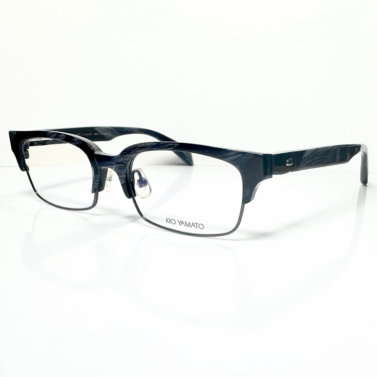 KIO YAMATO KP-161U col.04 Men's Eyeglasses Frames in Dark Blue - Authentic New