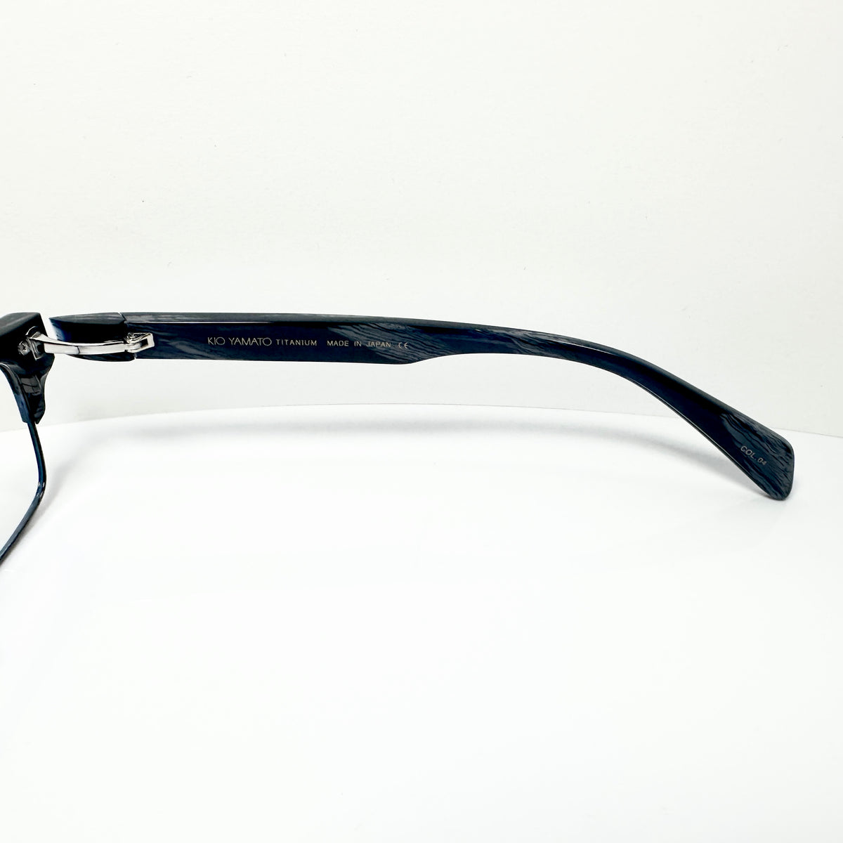 KIO YAMATO KP-161U col.04 Men's Eyeglasses Frames in Dark Blue - Authentic New