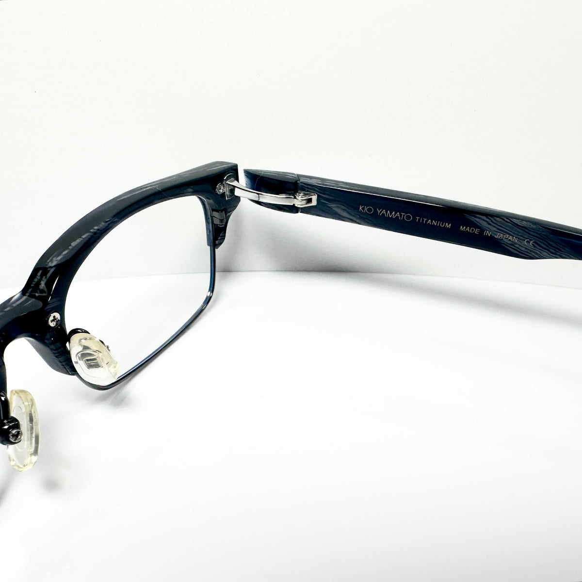 KIO YAMATO KP-161U col.04 Men's Eyeglasses Frames in Dark Blue - Authentic New