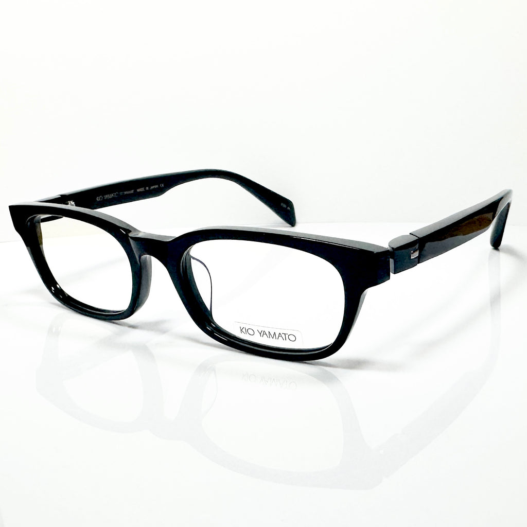 KIO YAMATO KP-162 col 01 Men's Eyeglasses Frames in Black -  Authentic New