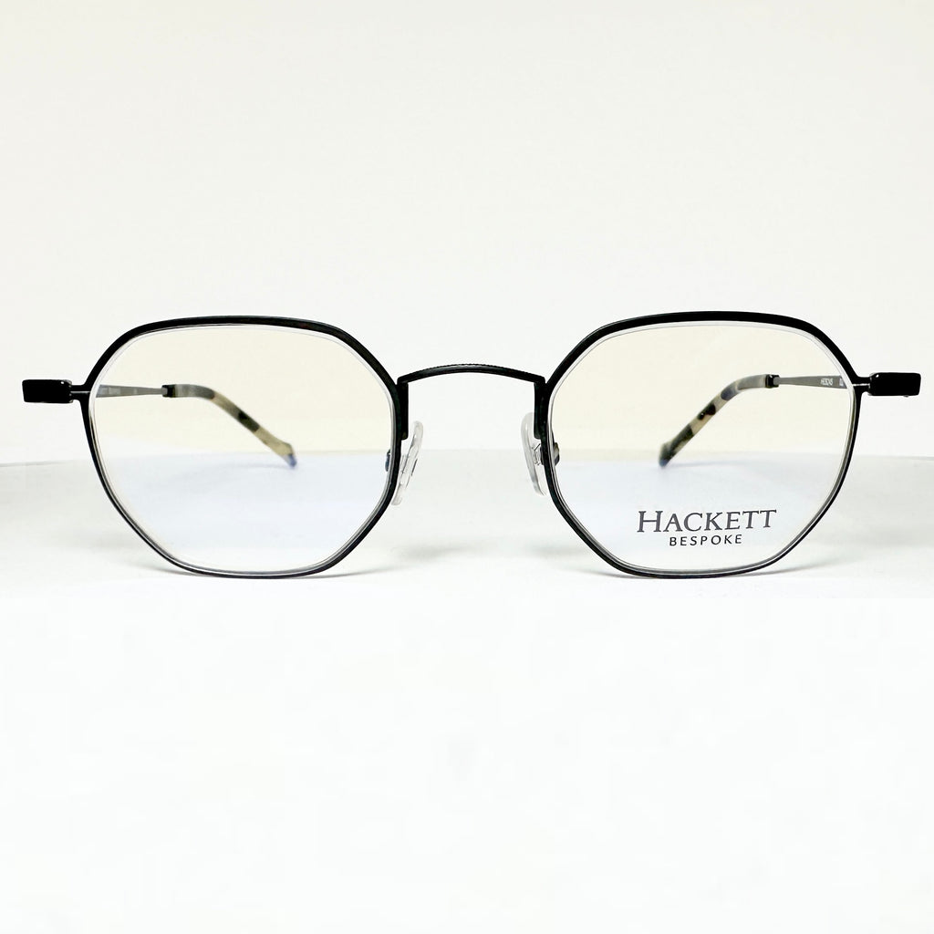 HACKETT HEB245 02 Octagon Eyeglasses Frames in Black - Authentic New