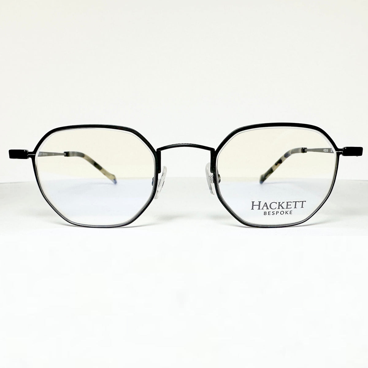 HACKETT HEB245 02 Octagon Eyeglasses Frames in Black - Authentic New