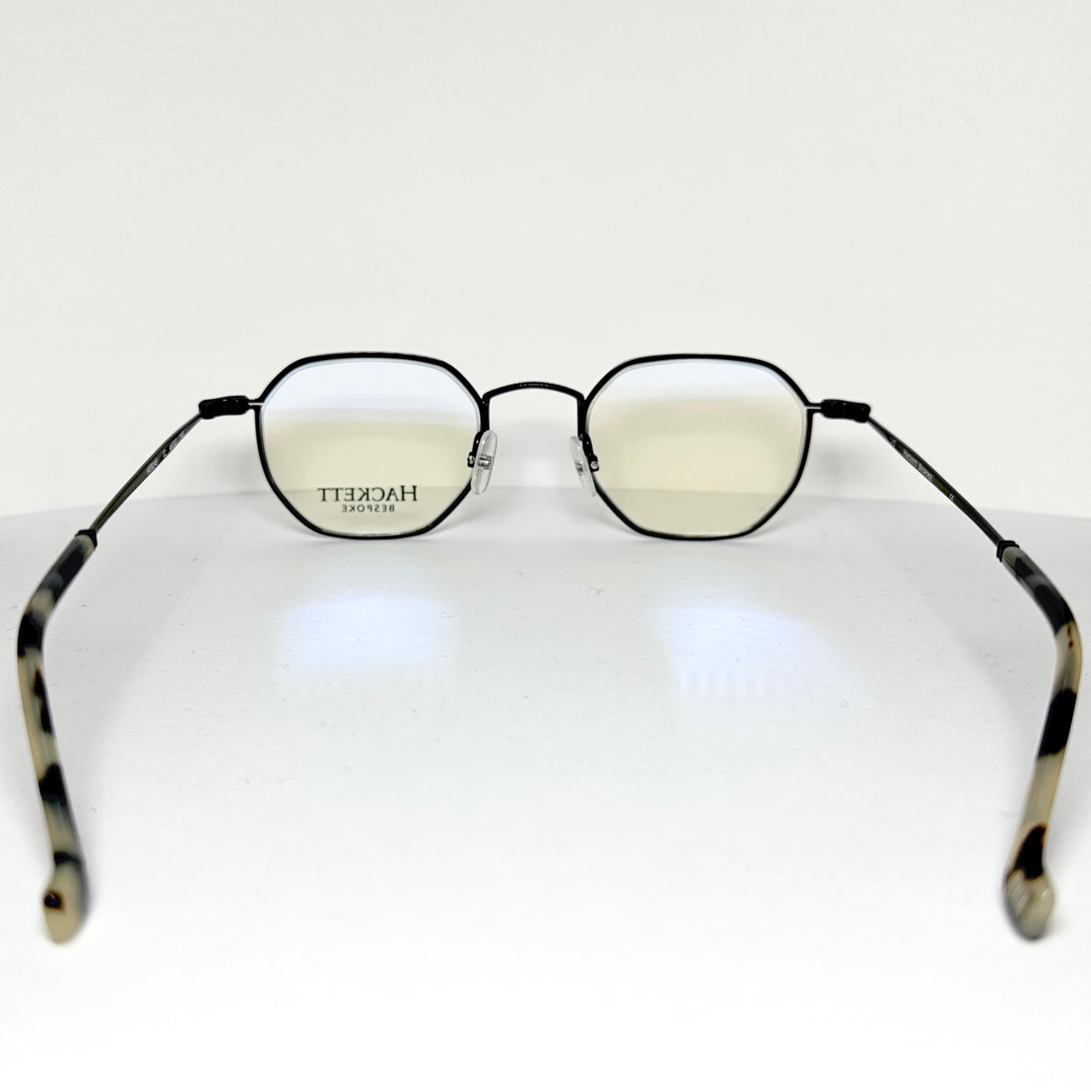 HACKETT HEB245 02 Octagon Eyeglasses Frames in Black - Authentic New