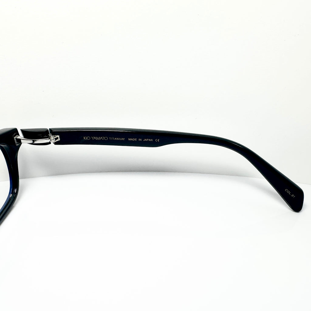 KIO YAMATO KP-162 col 01 Men's Eyeglasses Frames in Black -  Authentic New