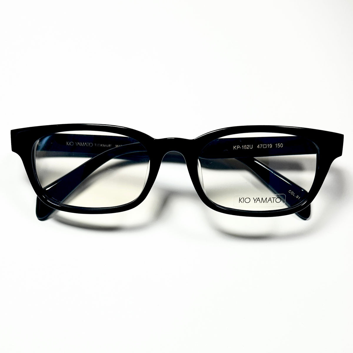 KIO YAMATO KP-162 col 01 Men's Eyeglasses Frames in Black -  Authentic New