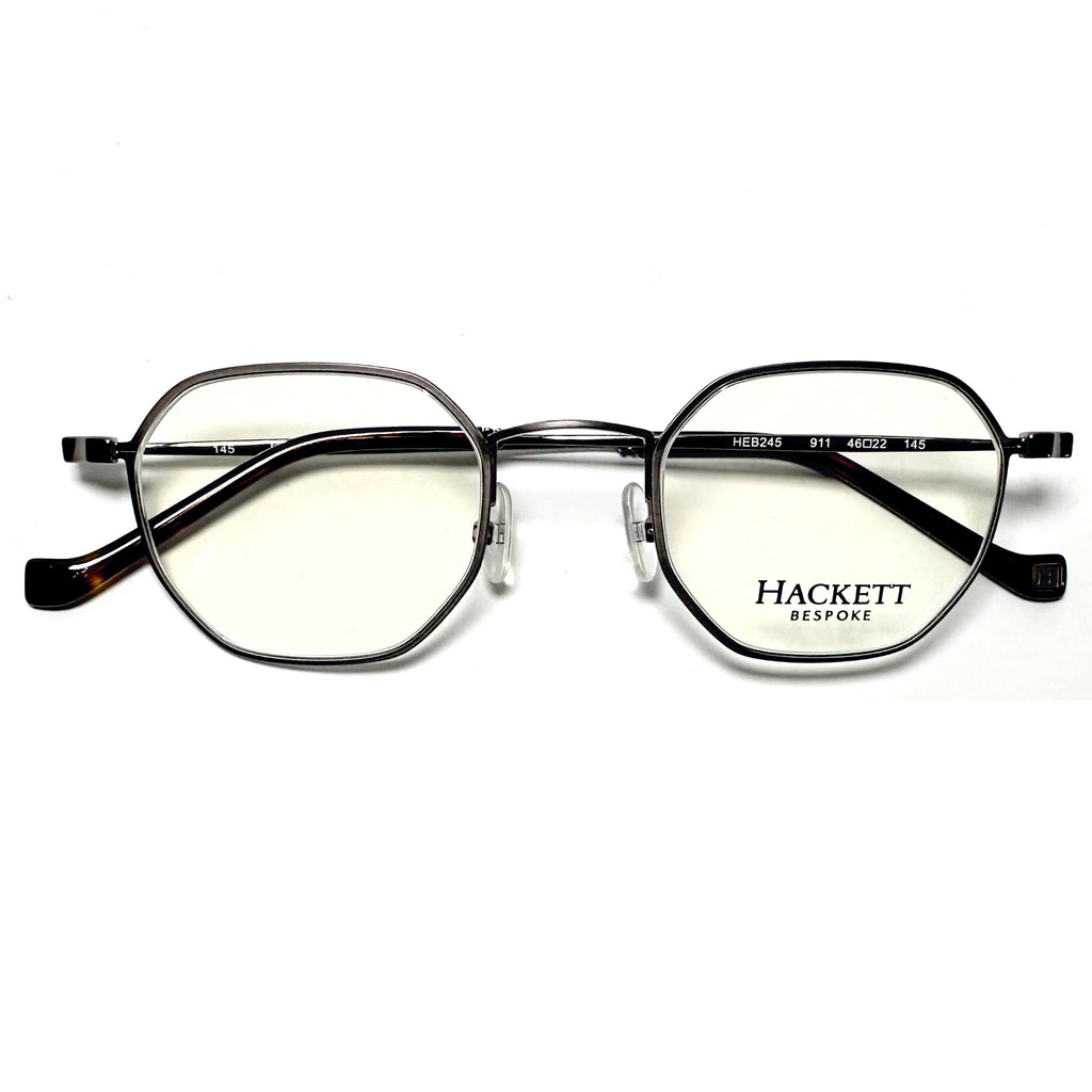 HACKETT HEB245 02 Octagon Eyeglasses Frames in Black - Authentic New