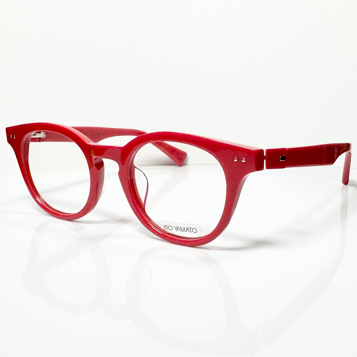 KIO YAMATO KP122 04 Eyeglasses Frames in Red - Authentic New