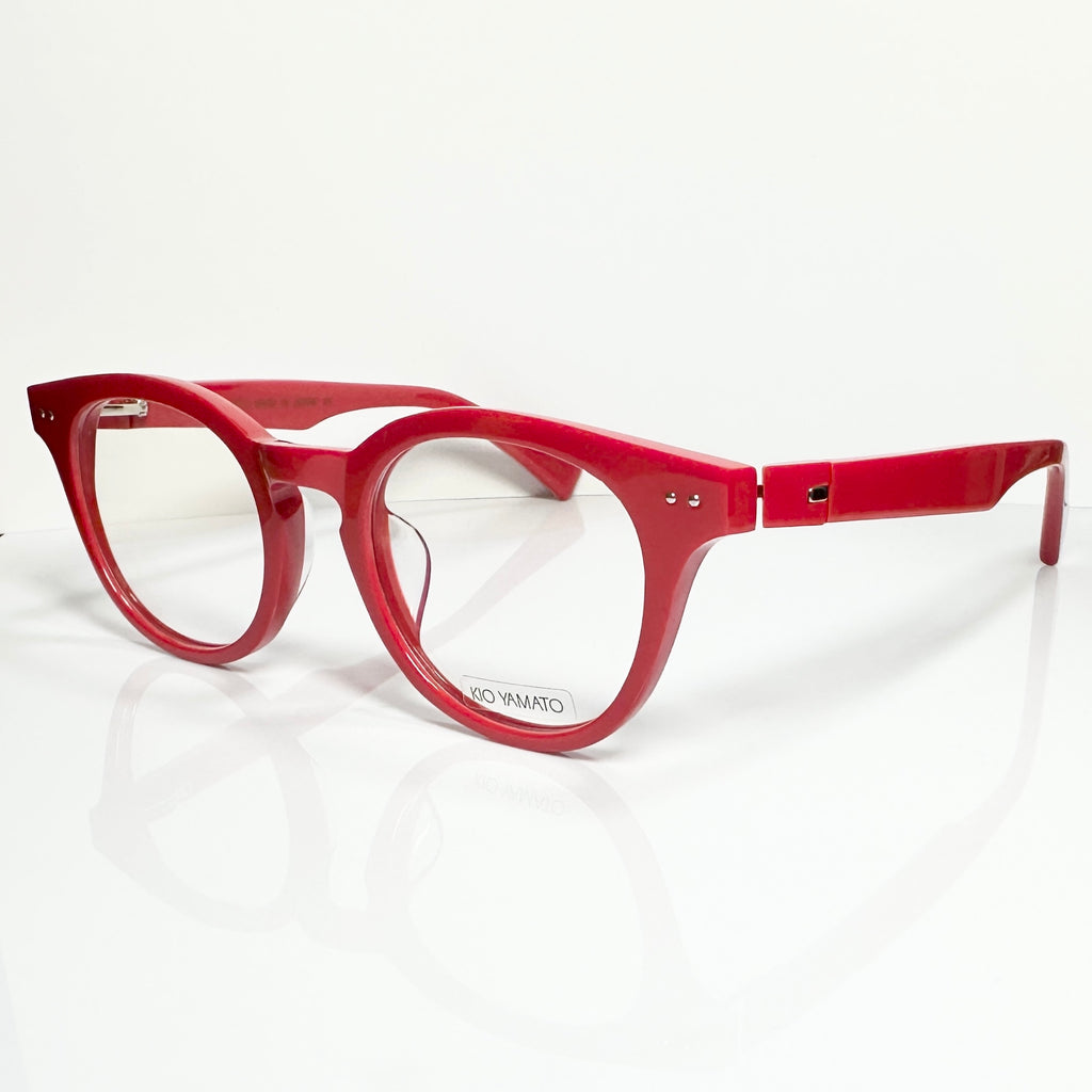 KIO YAMATO KP122 04 Eyeglasses Frames in Red - Authentic New