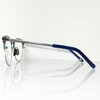 KIO YAMATO KP-454U col.03 Eyeglasses Frames in Steel Blue/Silver  Authentic New